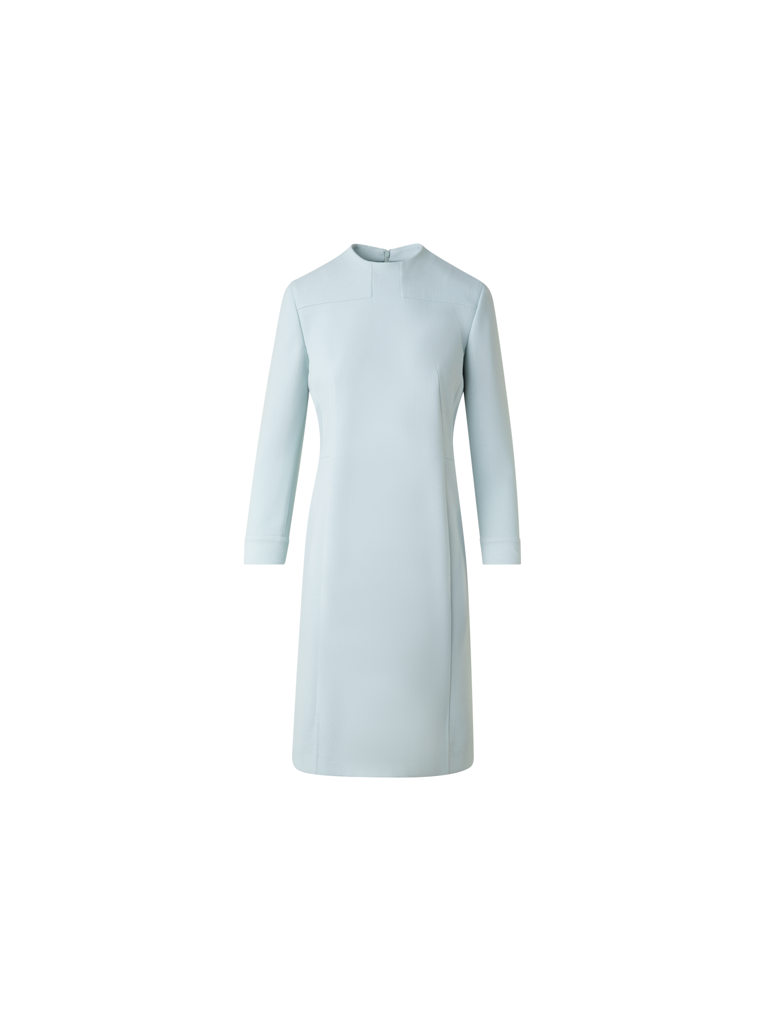 Fitted Sheath Dress in Wool Double-Face