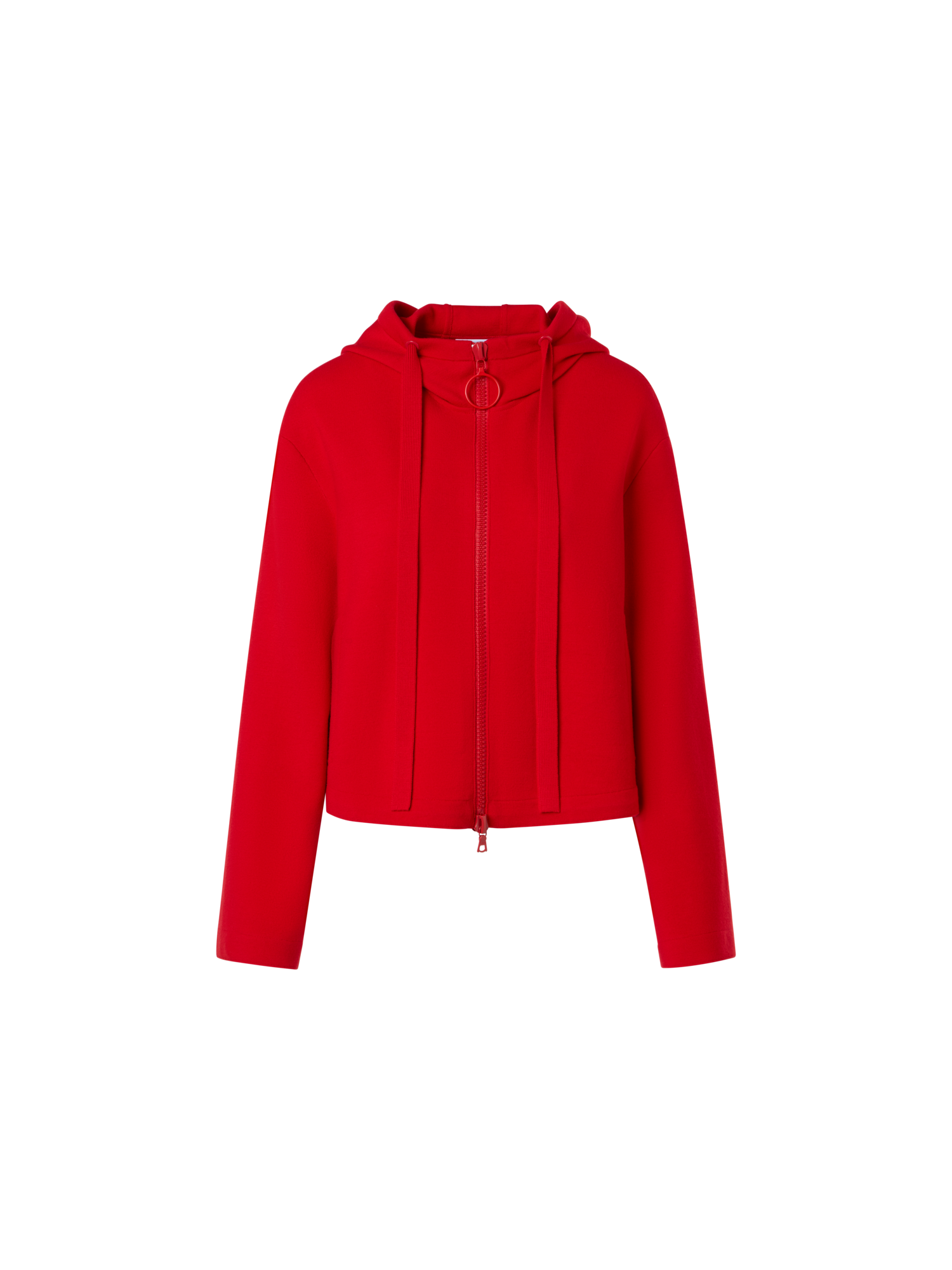 Cropped Milano Knit Hoodie Jacket