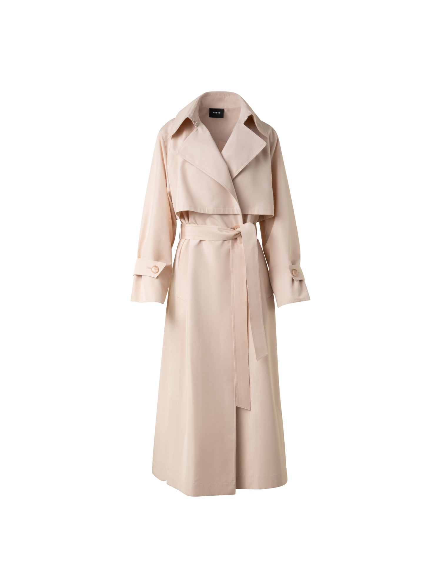 Oversized Trench Coat in Silk Taffeta