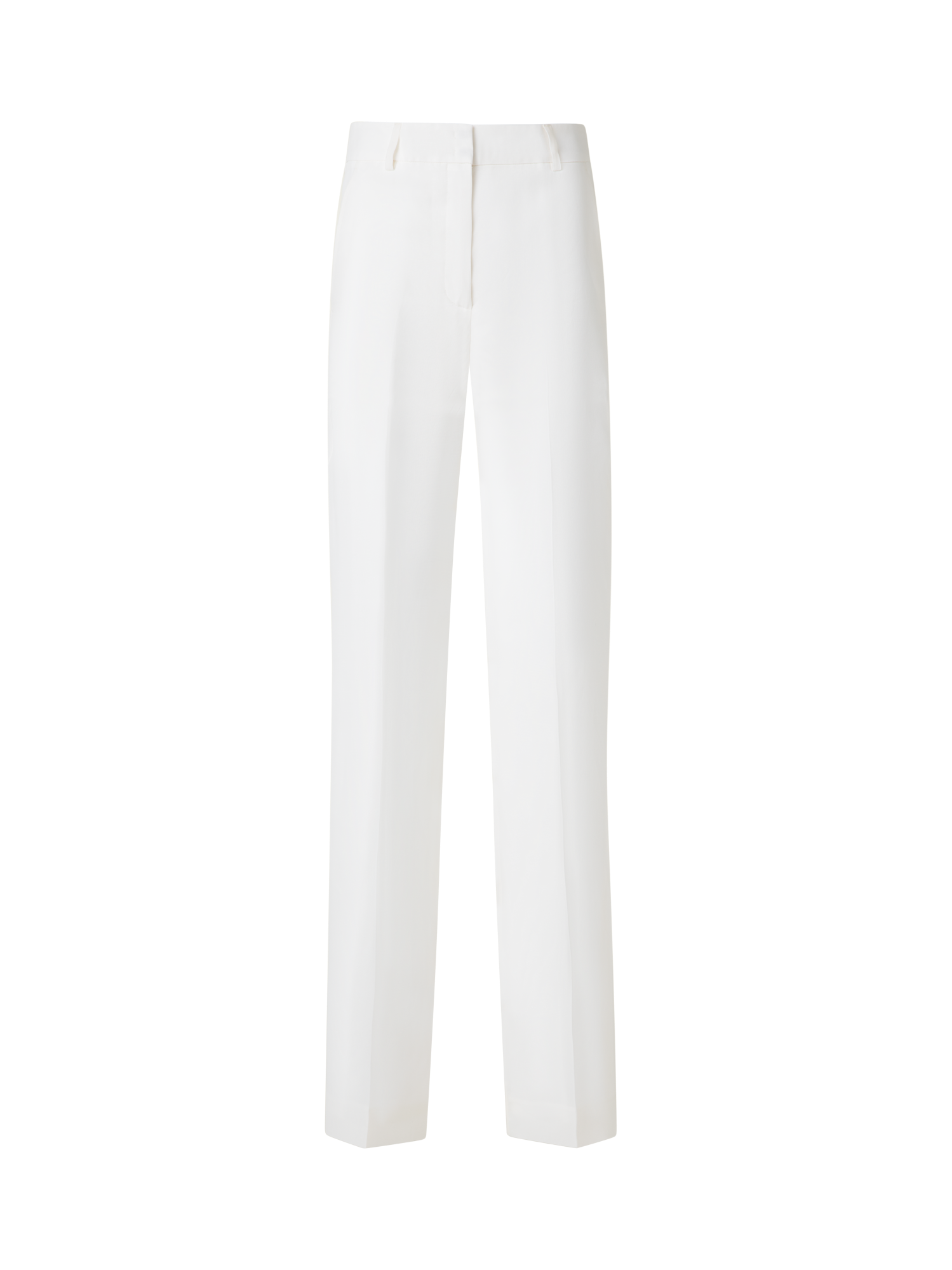 Wide Straight Silk Pants