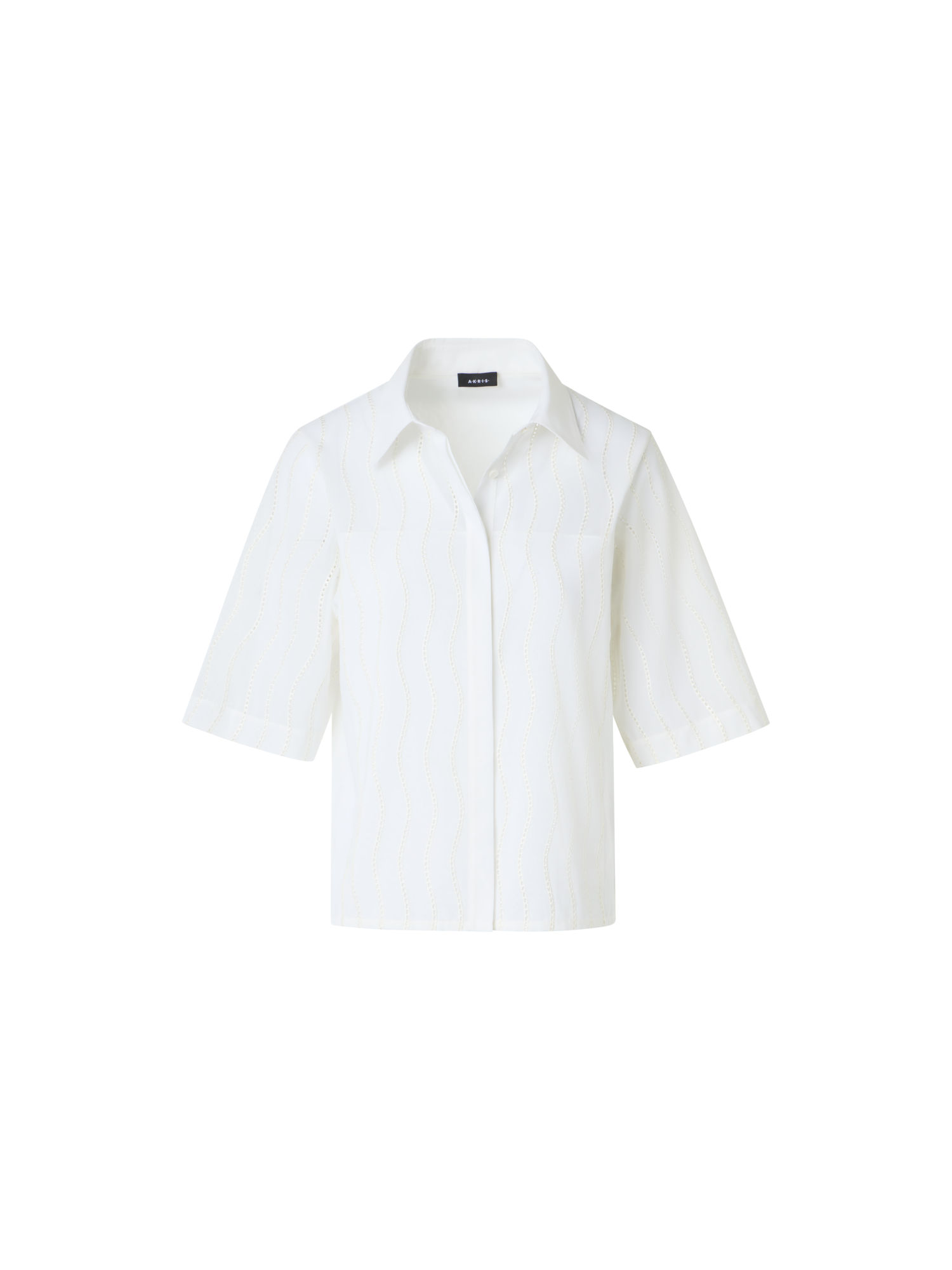 Embroidered Boxy Cotton Blouse