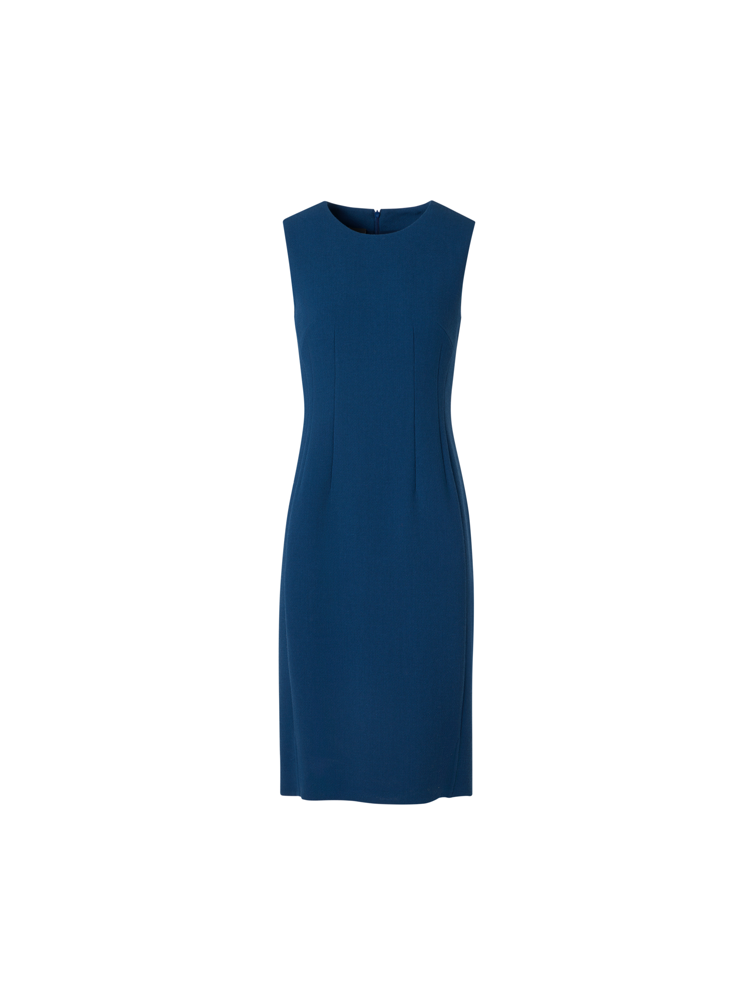 Sleeveless Wool-Crêpe Double-Face Sheath Dress