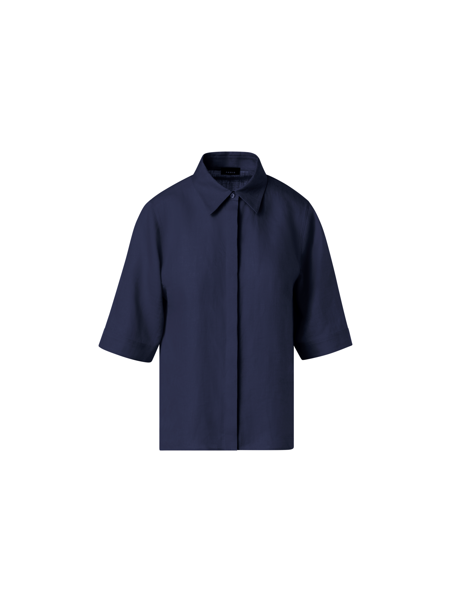 Boxy Shirt Blouse In Linen Voile