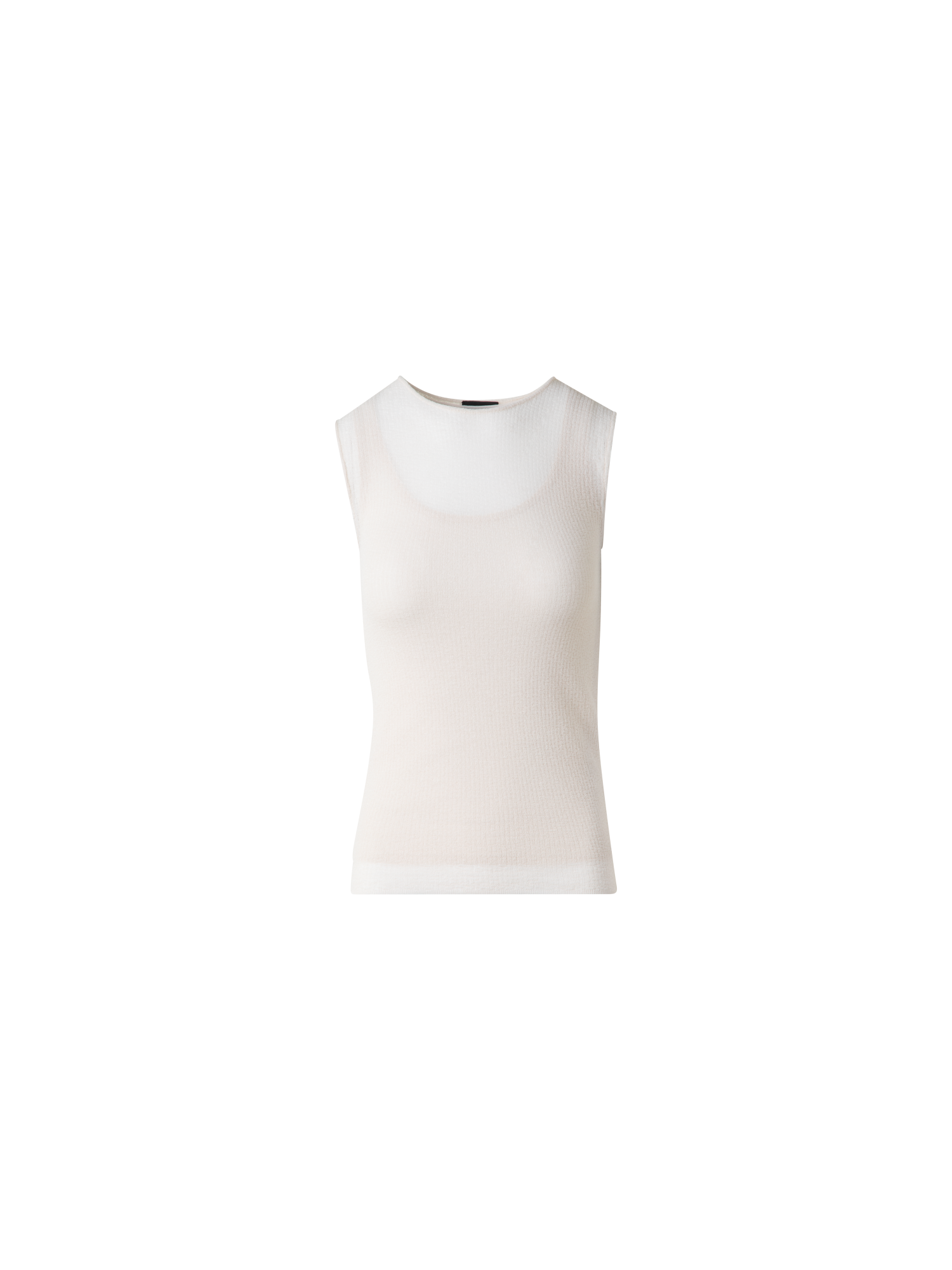 Double Layered Knit Top in Sheer Cotton