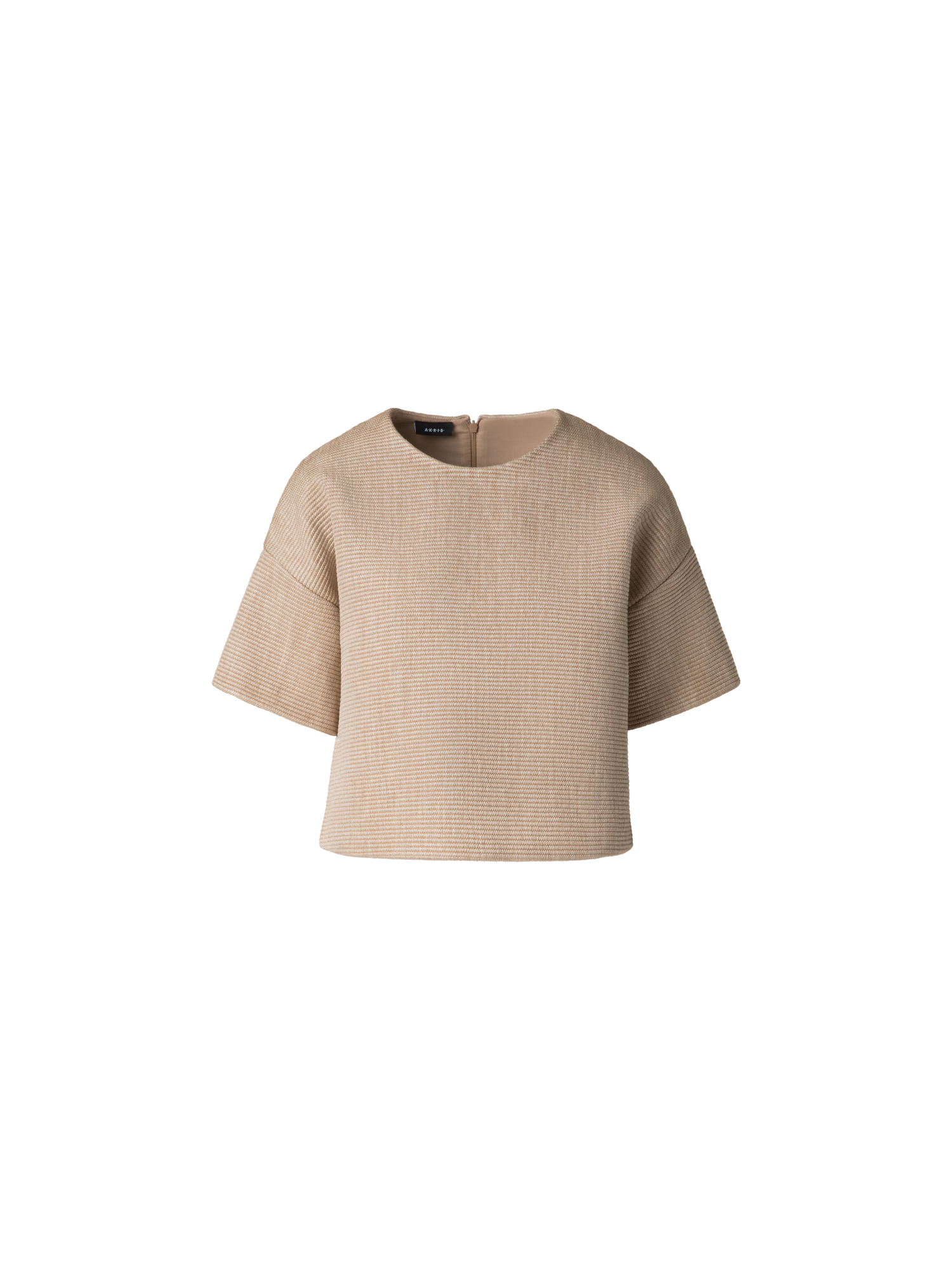 Boxy Blouse in Soft Cotton Raffia