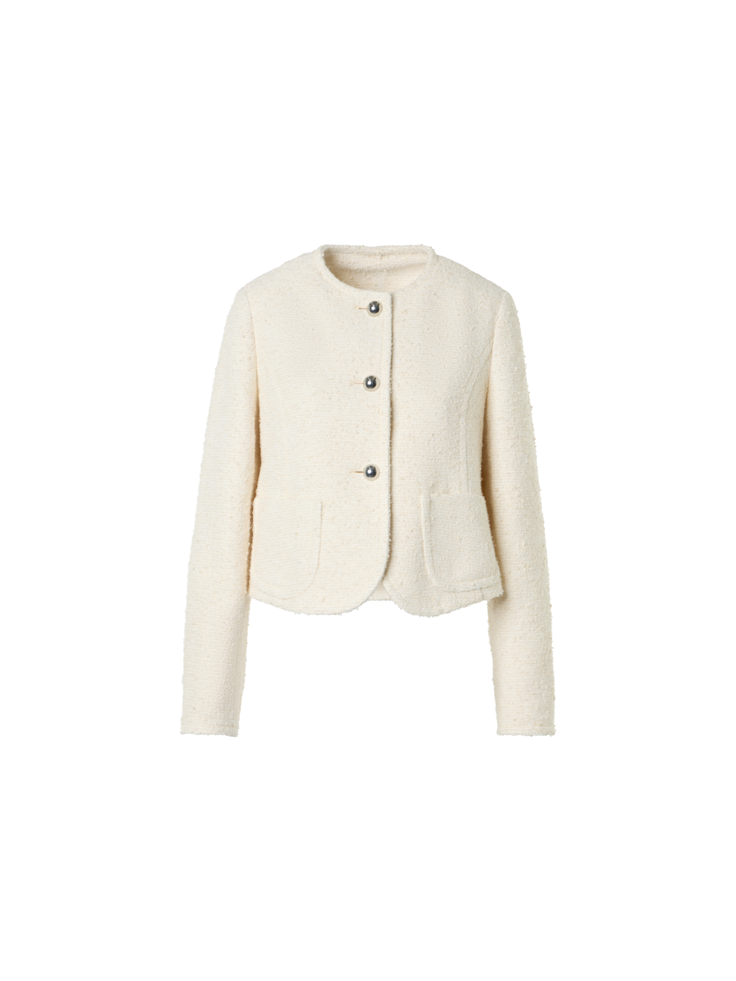 Boxy Bouclé Cotton Summer Jacket