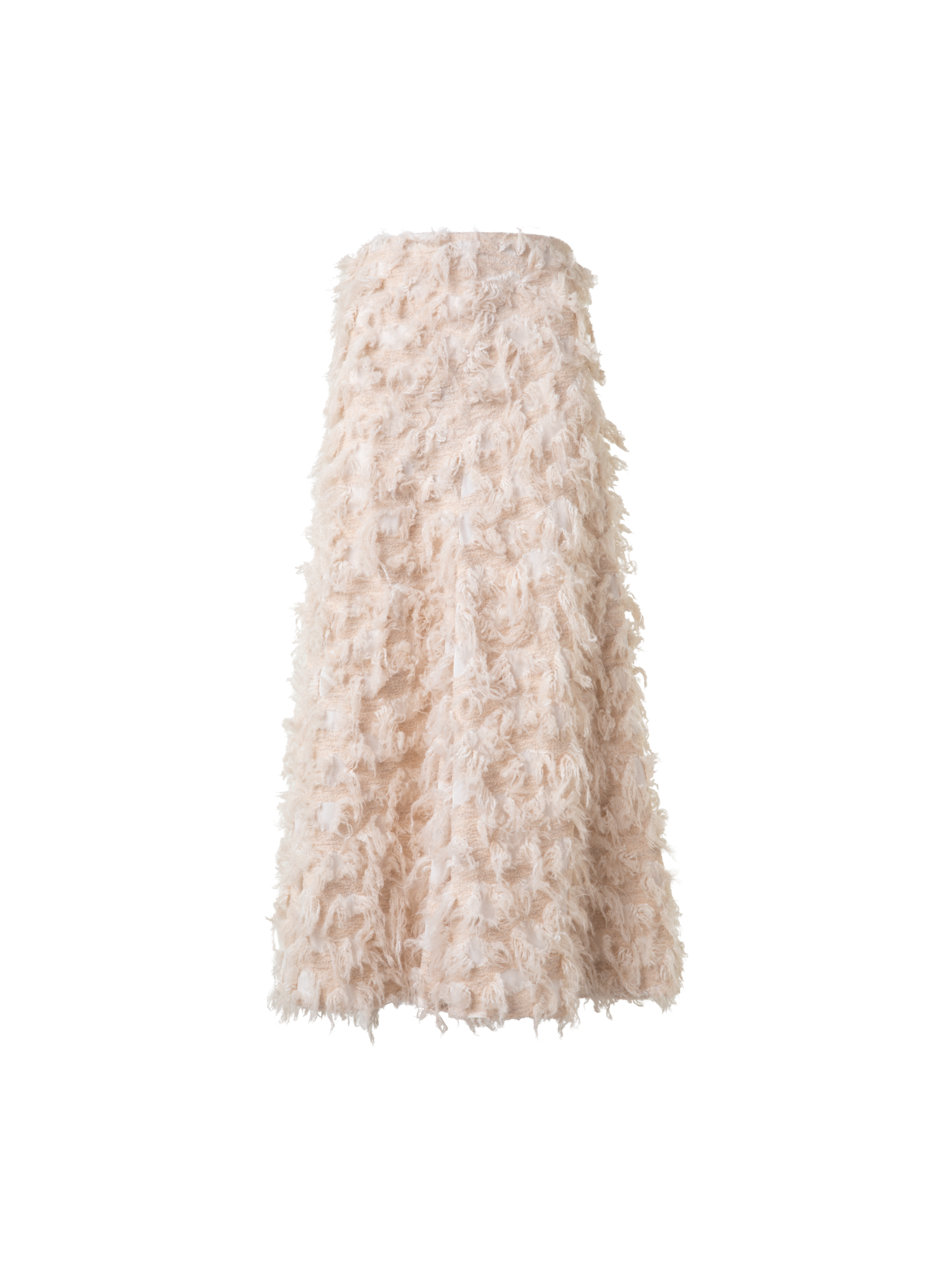 Flared Midi Skirt in 3D Jacquard