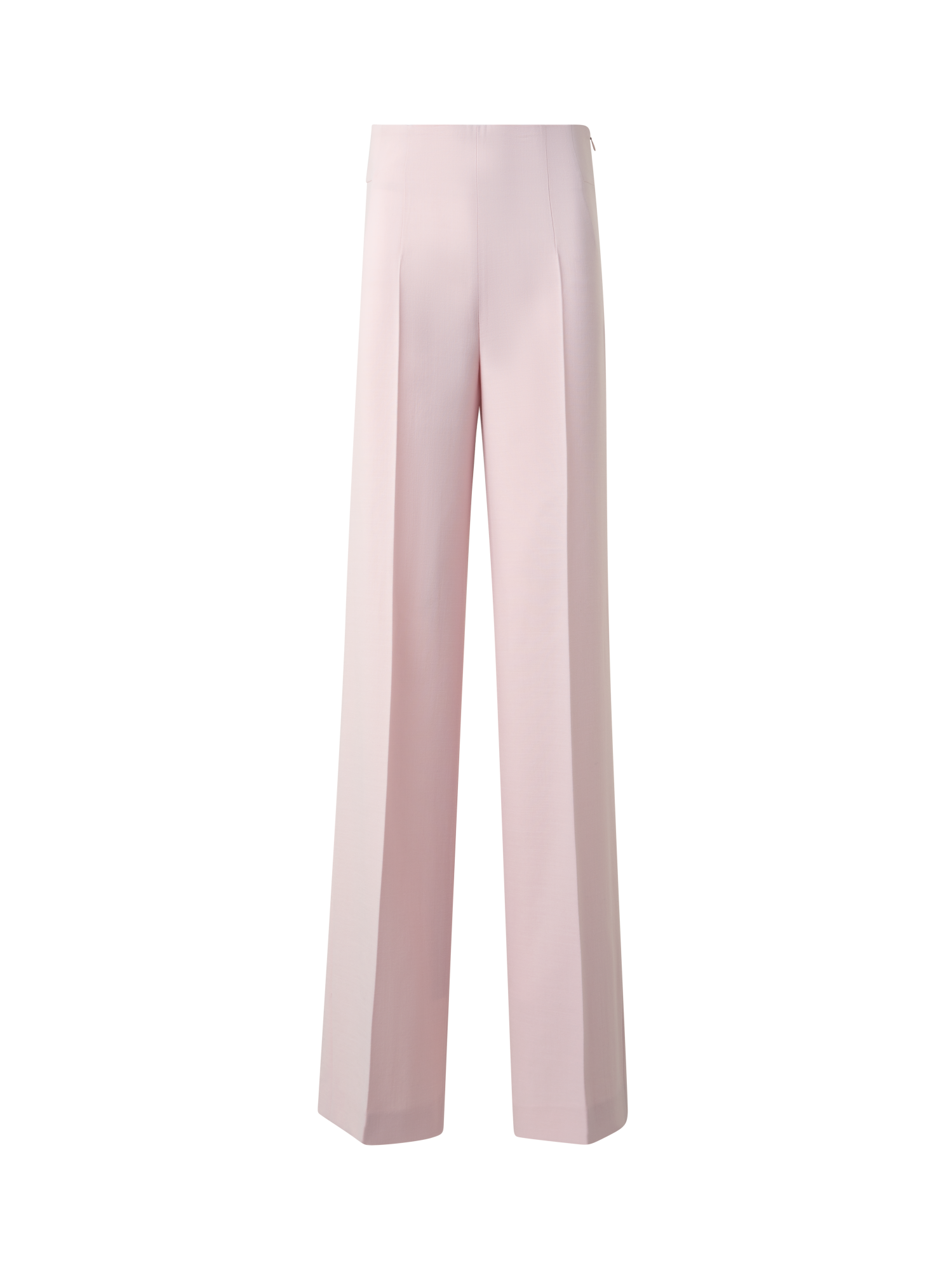 Wide Straight Wool Double-Face Pants