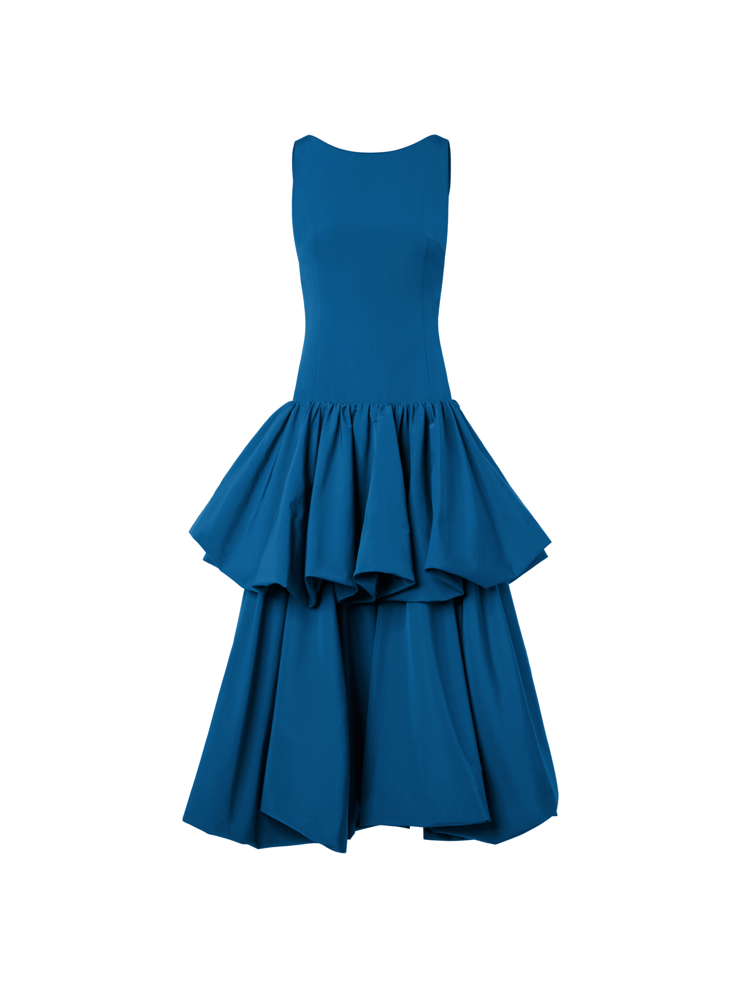 img_cb38450d-fd86-4fcb-ae22-42893eb81038 Techno Taffeta Maxi Dress with Flounces - Image 1