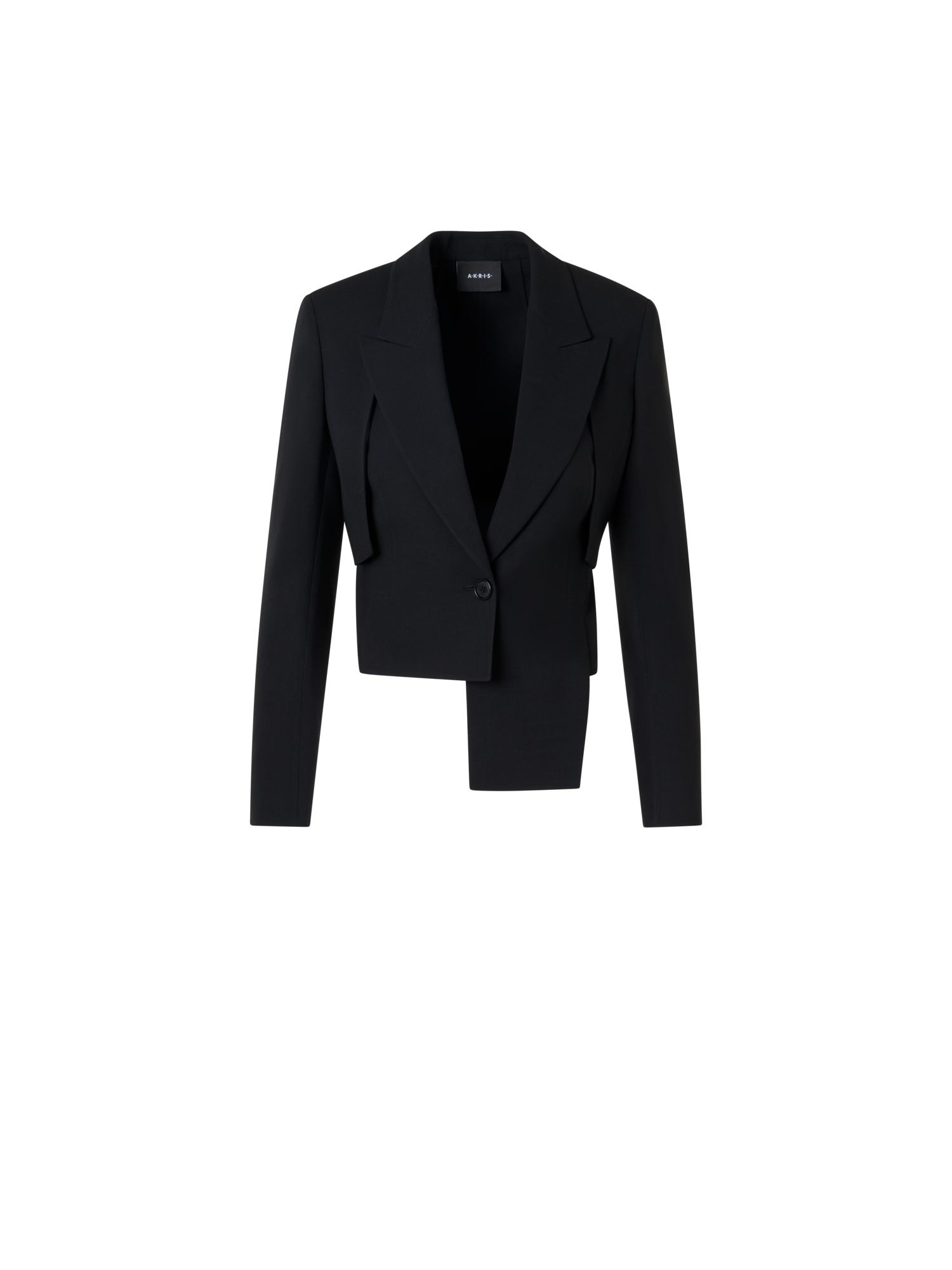 Helline Asymmetrical Jacket with Detachable Bolero