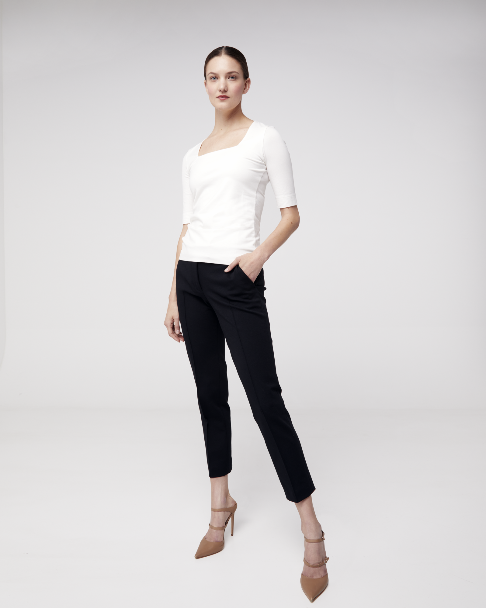 Ankle-Length Jersey Pants