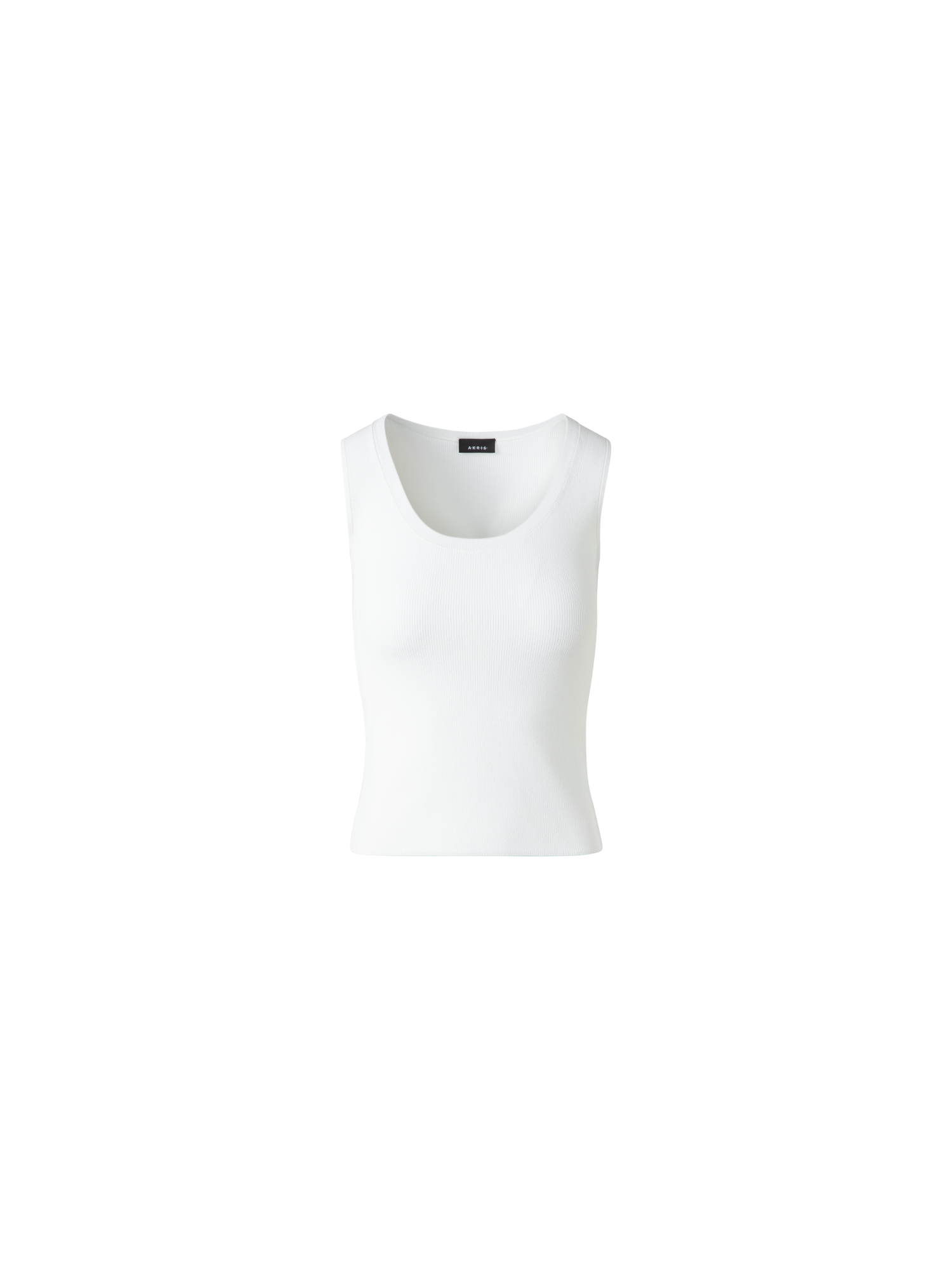 Cotton Viscose Rib Sleeveless Top