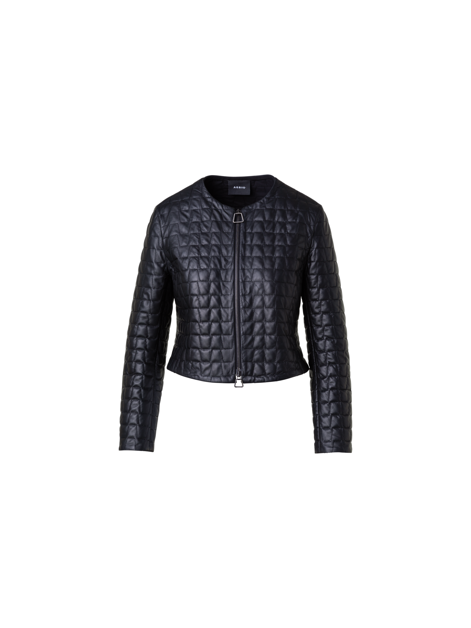 Short Quilted Leather Jacket