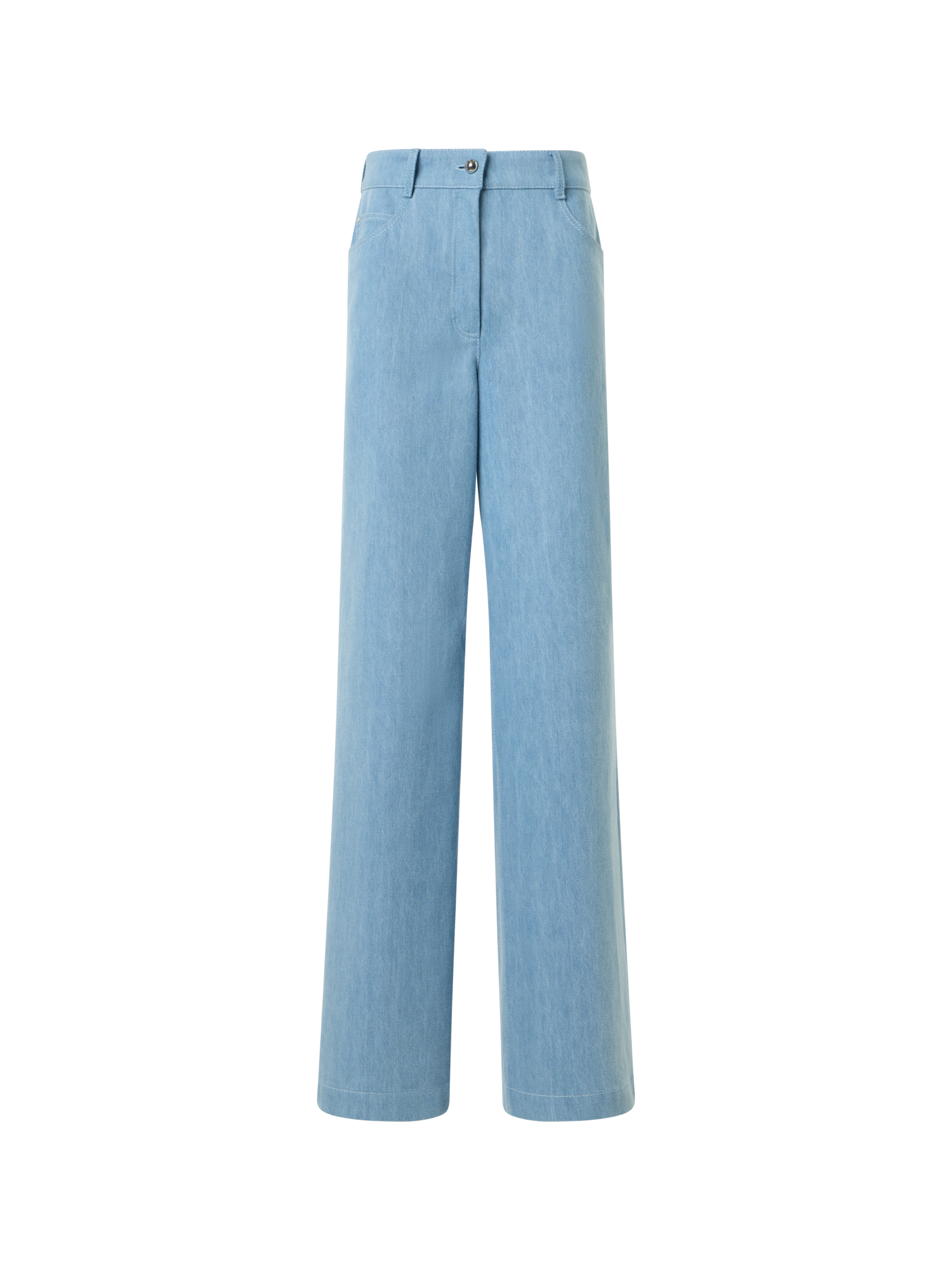 Cooper Wide Leg Stretch Cotton Denim Pants