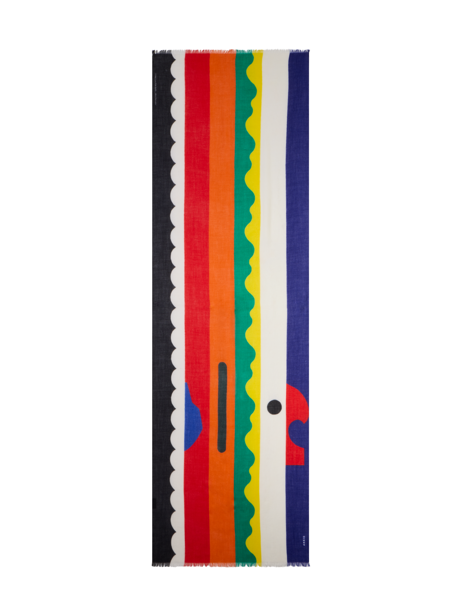 Cashmere Scarf in Paravent Print