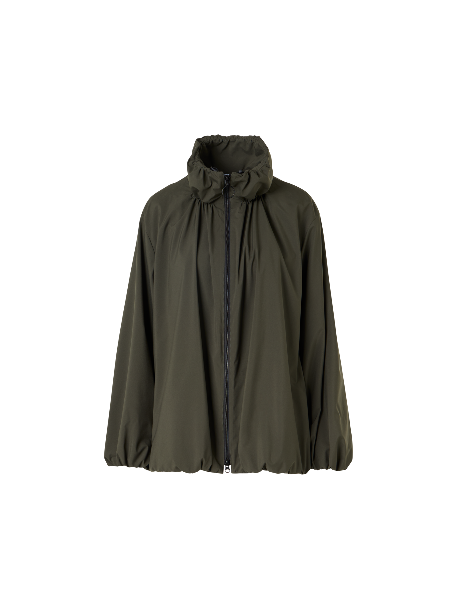 Water-Repellent Parachute-Taffeta Short Parka