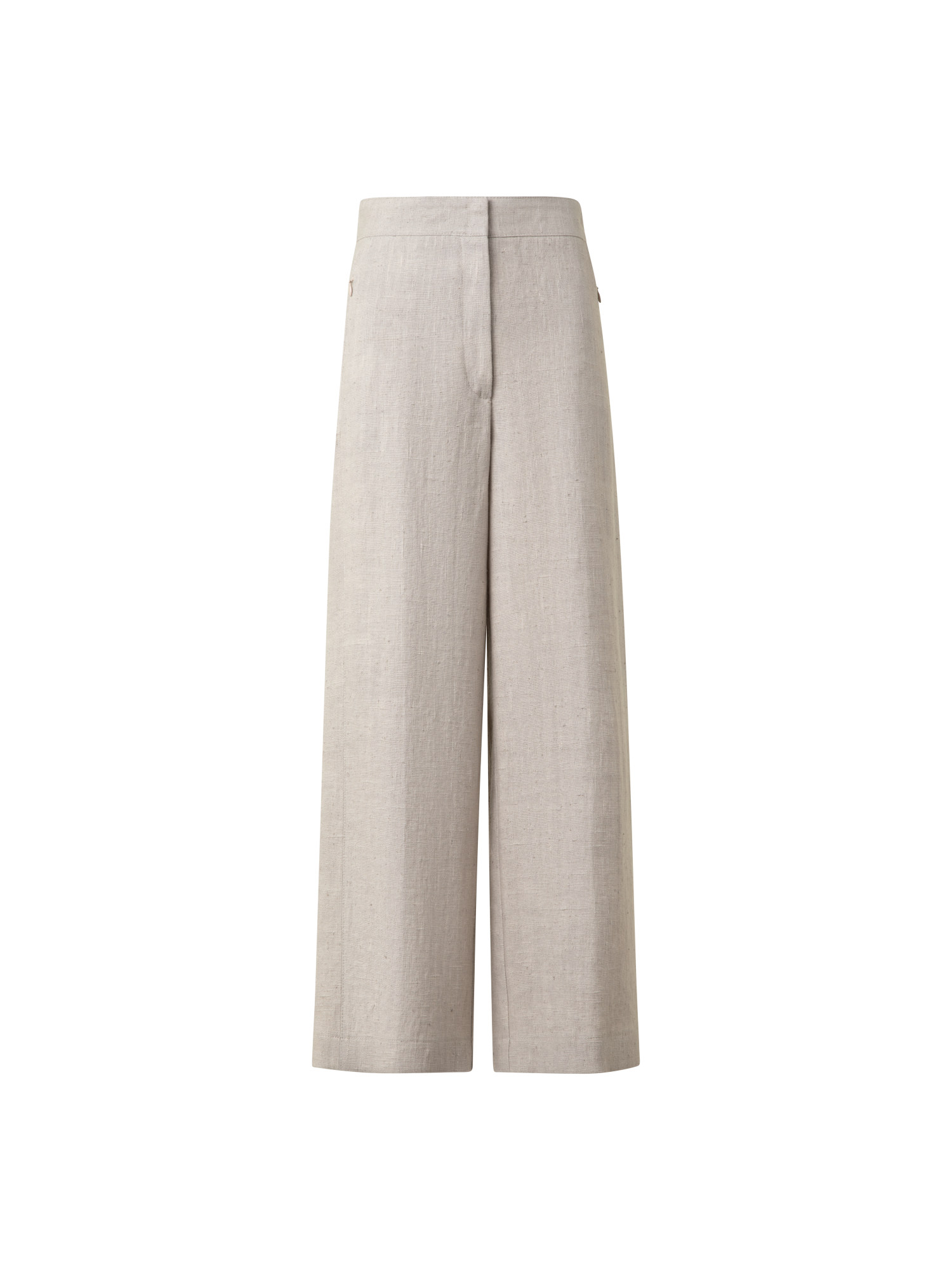 Washed Raw Linen Culotte Pants