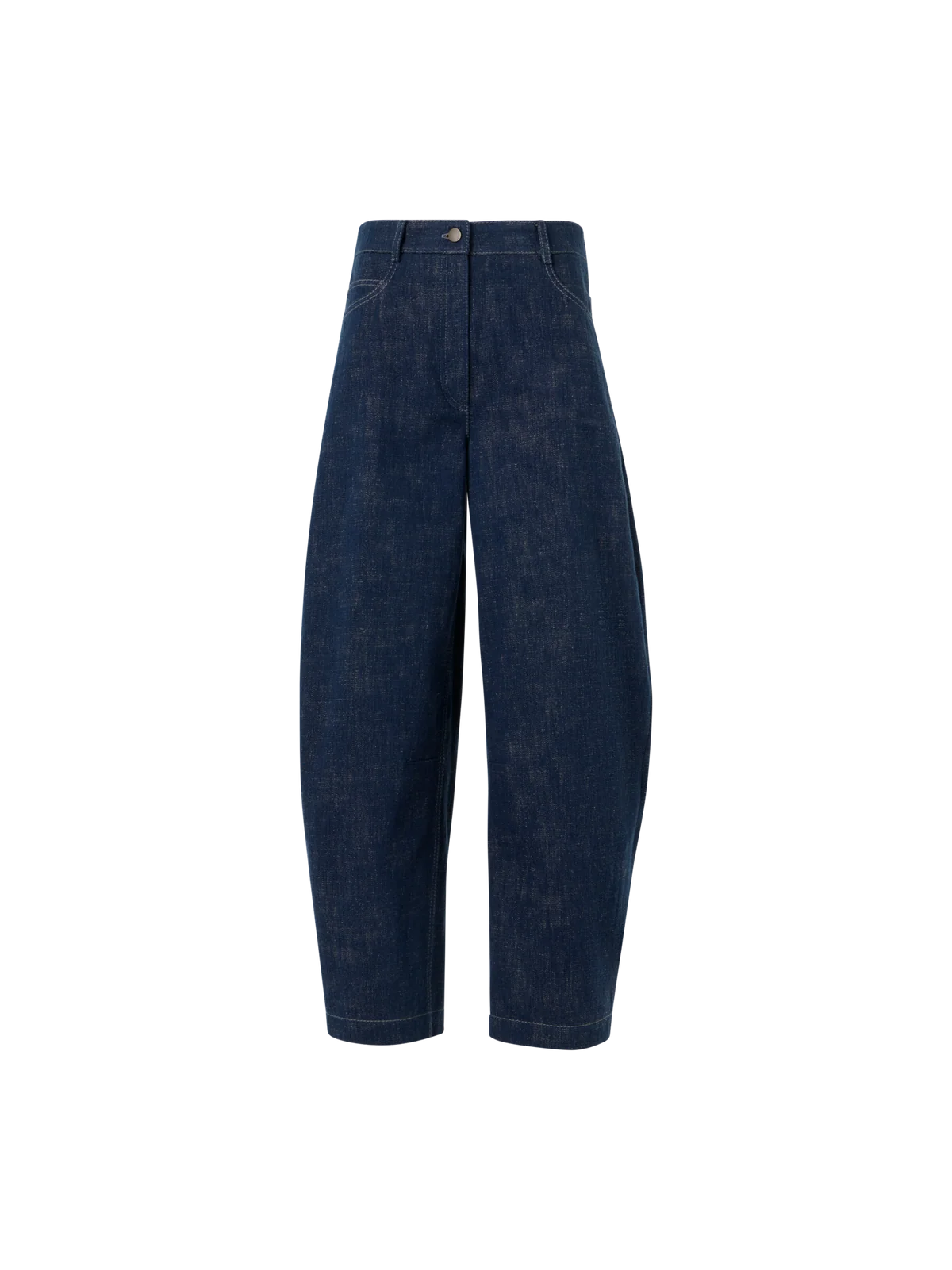 Barrel Leg Pants in Brushed Winter Denim